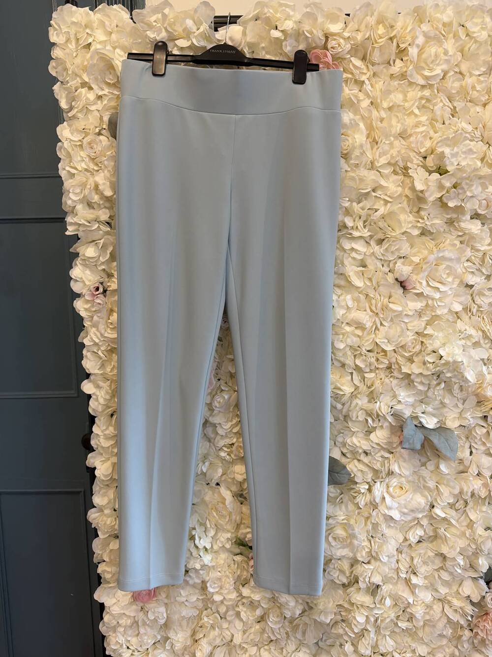NEW FRANK LYMAN women's pull-on pants in aquamist